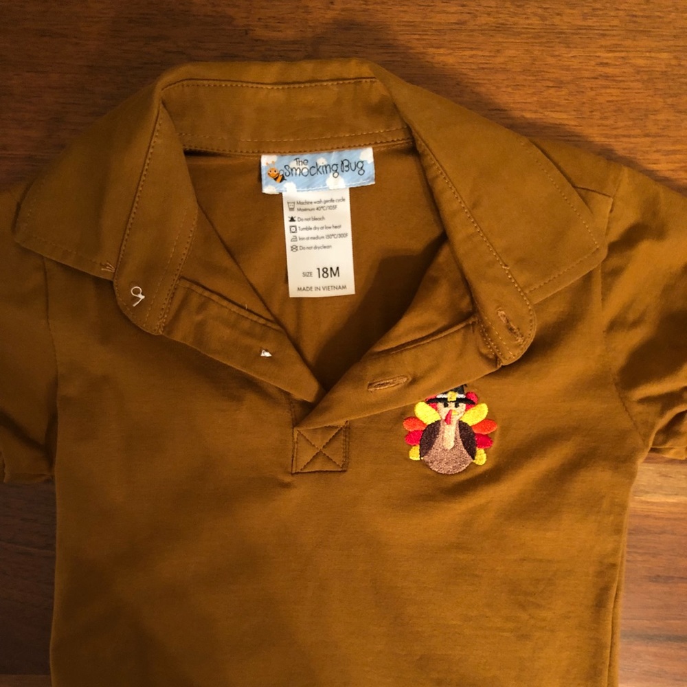 Smocked Thanksgiving T-shirt